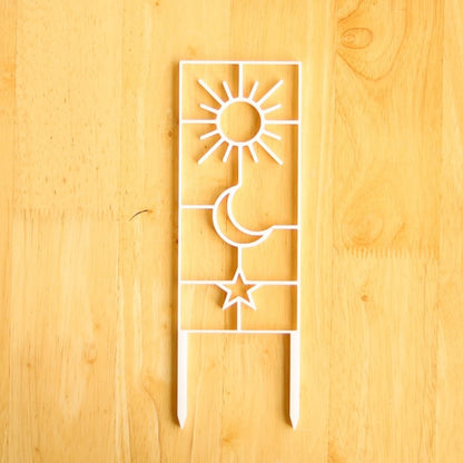 Sun, Moon & Star Houseplant Trellis