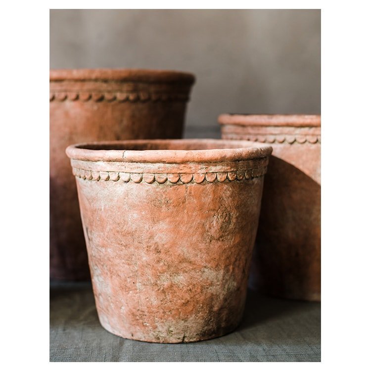  Terracotta & Concrete Planter Pot