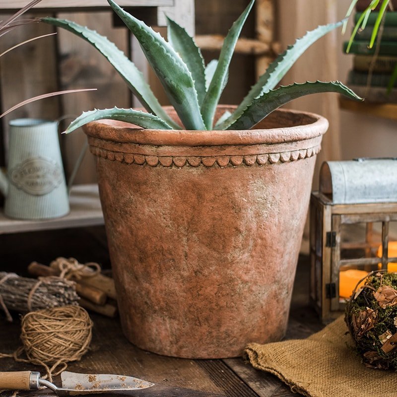  Terracotta & Concrete Planter Pot