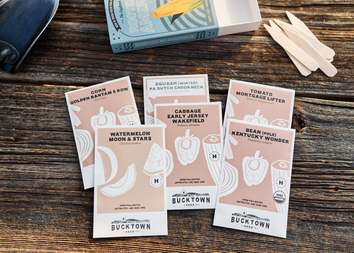  The Explorer: Rooted In America Heirloom Seed Collection – 6 Historic Varieties