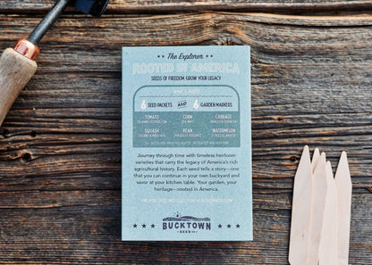  The Explorer: Rooted In America Heirloom Seed Collection – 6 Historic Varieties