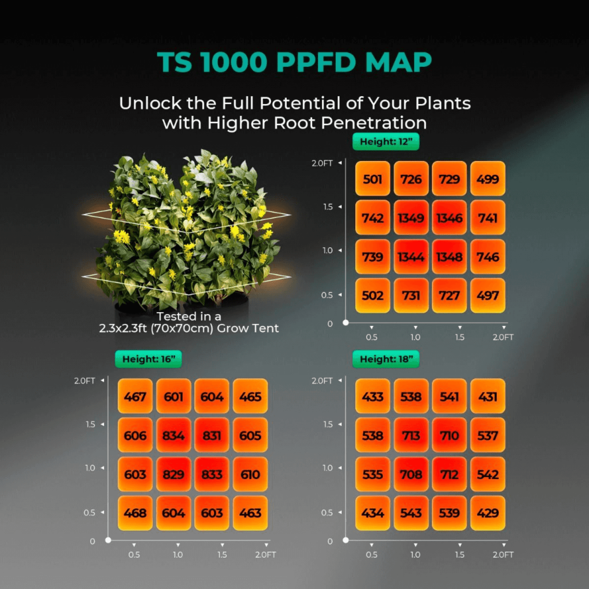  TS1000 LED Grow Light | Full Spectrum, Energy Efficient, Beginner-Friendly