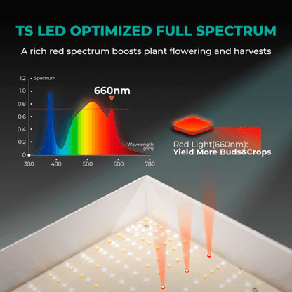 TS1000 LED Grow Light | Full Spectrum, Energy Efficient, Beginner-Friendly