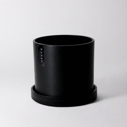  7 Inch Upcycled Signature Stone Planter Pot & Saucer