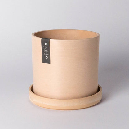  7 Inch Upcycled Signature Stone Planter Pot & Saucer