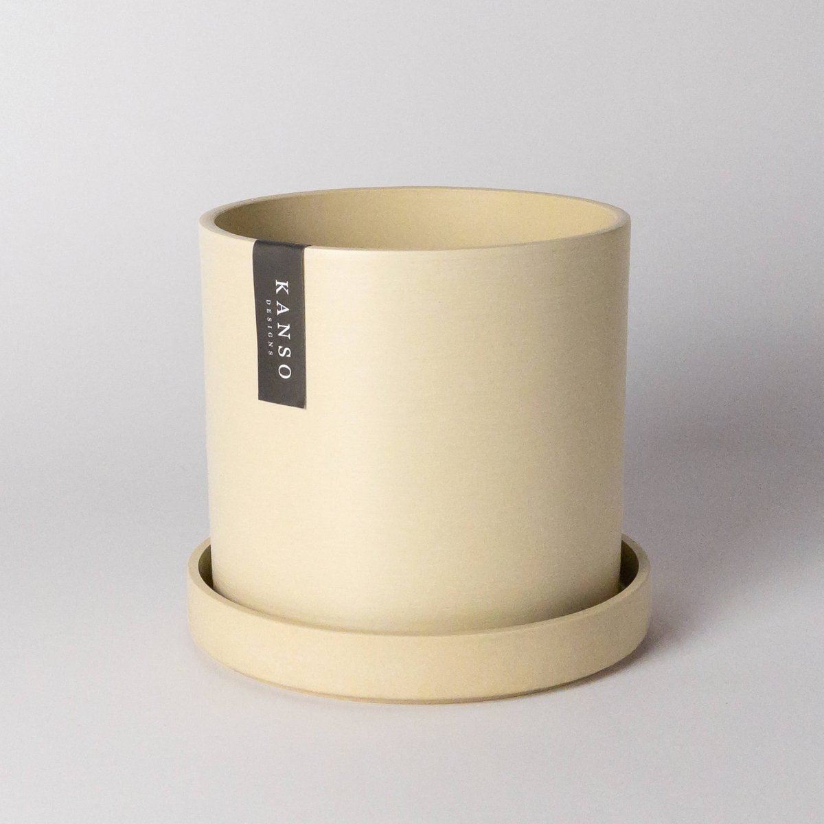  7 Inch Upcycled Signature Stone Planter Pot & Saucer