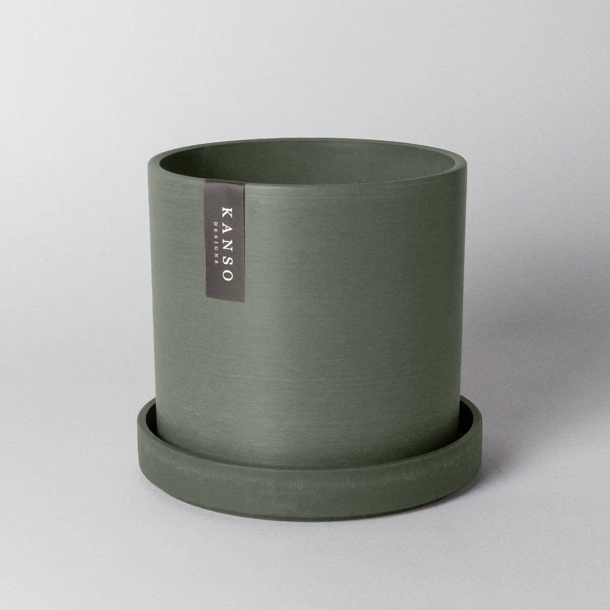  7 Inch Upcycled Signature Stone Planter Pot & Saucer
