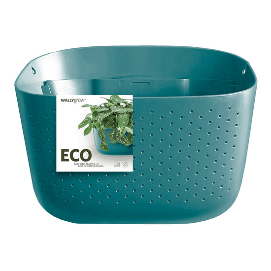  WallyGrow Eco Wall Planter – Teal Vertical Garden Planter For Indoor Walls