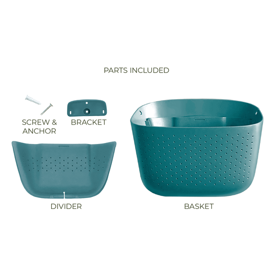 WallyGrow Eco Wall Planter – Teal Vertical Garden Planter For Indoor Walls