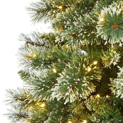  7-ft Wisconsin Slim Snow Tip Pine Tree – Elegance Made Simple