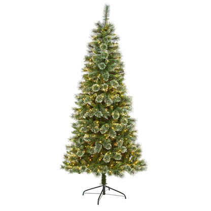  7-ft Wisconsin Slim Snow Tip Pine Tree – Elegance Made Simple