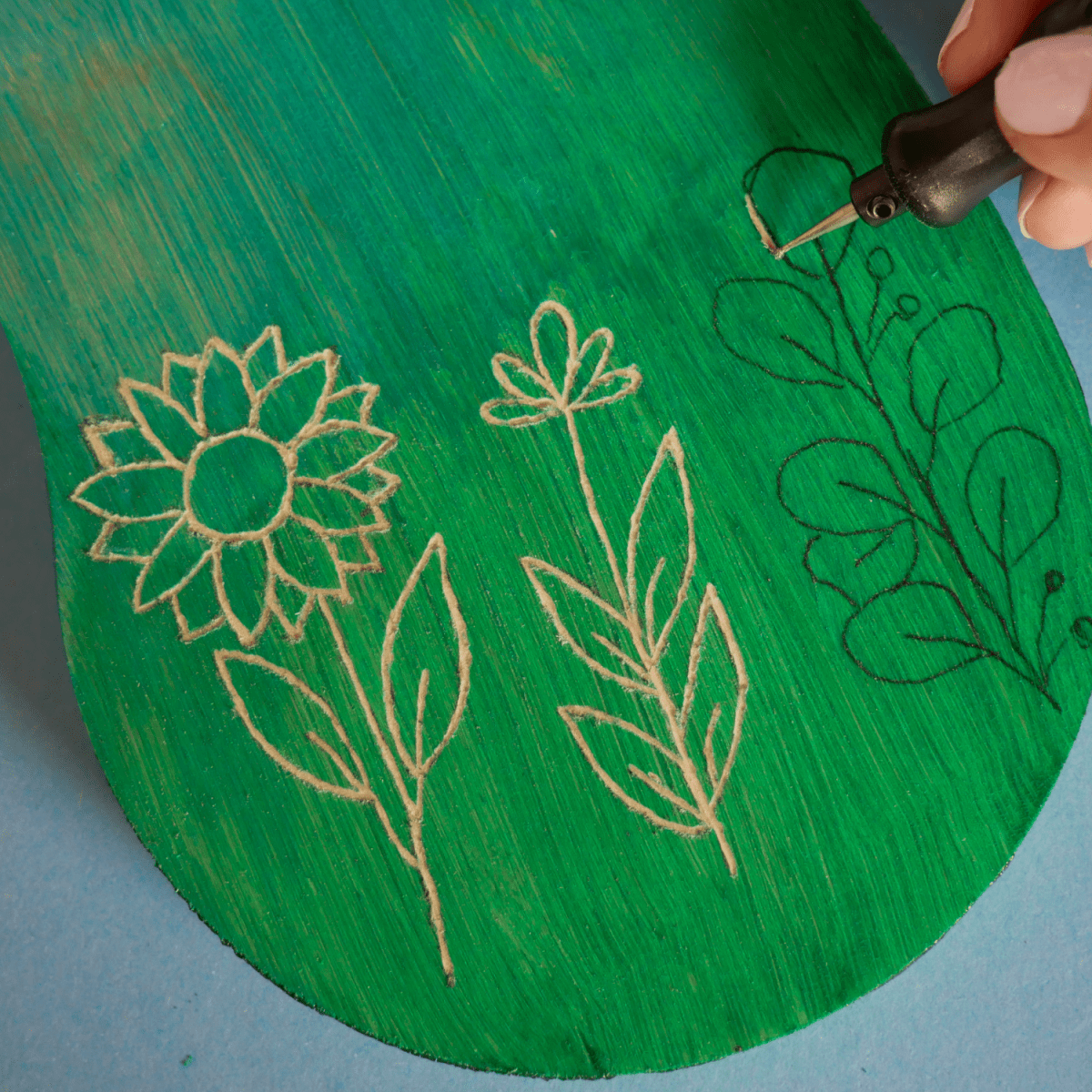  Wood Engraving Kit With Macrame Plant Stand